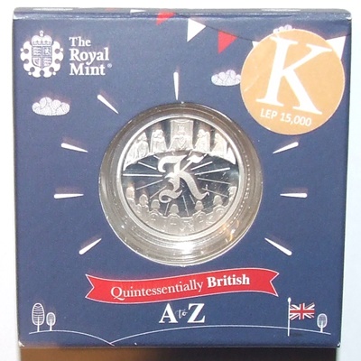 2018 Silver Proof Ten Pence - The Great British Coin Hunt - K - Click Image to Close